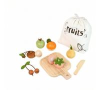 Folpus Set Alimenti Vegetali Giocattolo Educativo Giocattolo con Tagliere e Strumento da Sviluppa Le Abilità Motorie