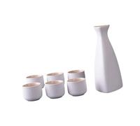 Folpus Set Composto Da Caraffa E 6 Tazze Da Sake, Set Tradizionale per Servire Il Sake, Ideale per Decorare Armadi E Cassetti Della Cucina, B
