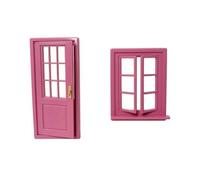 Folpus Set e Finestra in Miniatura in Plastica PLA Creativo Resistente per Appassionati di Miniature,