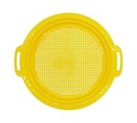 Folpus Setaccio per Sabbia per Bambini, Giocattolo da Spiaggia, setaccio per Sabbia da Spiaggia, vaschetta per setacciare la per Il Cortile del Parco, Giallo