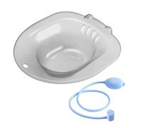 Folpus Si Siede Nella Vasca Da Bagno, Bidet Hip Bath Ciotola per Il Lavaggio, Lavandino per La Pulizia Sedile Del Water Lavello Siede Nella Vasca Da, grigio B