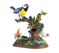 Folpus Simulazione realistica di Simpatici Uccelli elettronici Che Si muovono e cinguettano per la Decorazione di casa e Ufficio, Cinciarella