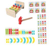 Folpus Sorminetto Del Giocattolo di Martellare in Legno Apprendimento Del Gioco Abbinamento STEM IMPIRAZIONE DEI PEG BOAD TOYS COURNAGNA