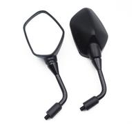 Folpus Specchio per in Alluminio Nero con Supporto Filettato Montaggio Semplice E Riflesso Nitido per su Stre Asfaltate atto Mezzi a re