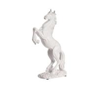 Folpus Statuetta di Impennato Dinamica Statuetta con Base Integrata Dettagliata Scultura con Base Stabile per Soggiorno, Scrivania, Bianco