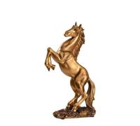 Folpus Statuetta di Impennato Dinamica Statuetta con Base Integrata Dettagliata Scultura con Base Stabile per Soggiorno, Scrivania, Oro