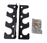 Folpus Supporto per Bilancieri da Parete Portabilanciere a Muro Antiscivolo Accessorio Bilancieri Affidabile Ferro Struttura Robusta Adatto per Palestra Dome, Nero