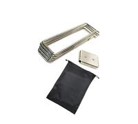 Folpus Supporto Pieghevole per Valigia, Supporto per Sacco della Spazzatura, in Metallo con Borsa Portaoggetti, Supporto per Contenitore dell'Acqua, Port