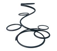 Folpus Supporto Sfera Cristallo Portasfere Metallo Da Scrivania Base Espositore Pietre Varie Supporto Figurina per Tavolo Struttura Solida Metallo Adatto a U, Nero