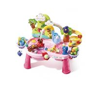 Folpus Tavolo Acqua Parco Giochi Bambini Tavolino Acqua Centro attività Set Giocattolo con Rubinetto Ricircolo Bacino Acqua per Versare Spruzzare Guidare, Rosa
