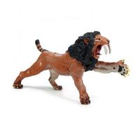 Folpus Tigre Della Preistoria Giocattolo Figurina Modello Animale Predatore Statua in Plastica Dipinta a Mano Tocco Artigianale Adatta a Bambini Collezione