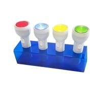Folpus Torcia Didattica LED con Supporto Set Completo Ricaricabile USB Manuale Educativa Compatta con Luce Regolabile Due Livelli per Esperimenti di Ottica Adatta a Classi Scienze Casa
