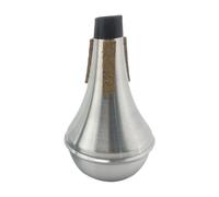 Folpus Tromba Muta Dritta per Tromba Accessorio Ritmico Professionale Pratica Silenziosa con Materiale Lega di Alluminio Pad in Sughero Perfetto per Musicist, B