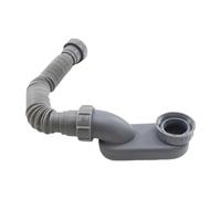 Folpus Tubo di scarico per doccia a basso profilo, sifone piatto P, scarico vasca multiuso professionale da 1-1/2" per accessori per vasca autoportanti