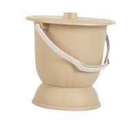 Folpus Vasino Sputacchiera Orinatoio con Coperchio, Toilette Portatile Orinatoio Notturno, Padella Portatile Vaso da Notte per Bambini Donna Casa, Giallo