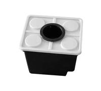 Folpus Vaso per Coltivazione, Vaso per Coltivazione in Acqua Profonda, per Senza Terra, Nero con Coperchio a 1 Foro