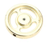 Folpus Volano Engine Accessori Ruota Metallo con Alta Resistenza alla Temperatura per Esperimenti Fisici Materiali Laboratorio Adatto per, Golden L