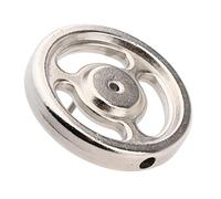 Folpus Volano Engine Accessori Ruota Metallo con Alta Resistenza alla Temperatura per Esperimenti Fisici Materiali Laboratorio Adatto per, Silver L