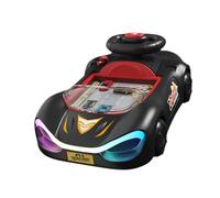 Folpus Volante Giocattolo Bambini con Controller Simulato E Luci Brillanti Funzione Educativa con Apprendimento Delle Regole Stradali Adatto a, Rosso Nero, Taglia unica bambino