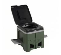 Folpus WC Pieghevole Salvaspazio Coperchio Incernierato, Wc Pieghevole con additivo solidificante Solidificante, Igienico, per spostamenti Auto, Emergenze, Verde Militare