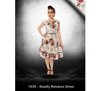 Folter Abbigliamento Deadly Romance Abito Tatuaggio Teschio Punk Rockabilly S-XL