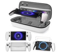 Foluck Set di accessori 3 in 1 compatibile con Playstation Portal, custodia in EVA per PS5, custodia protettiva in morbido silicone, confezione da 2 pellicole proteggi schermo, accessori per portali