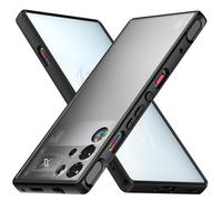 Foluu Custodia per ZTE Nubia Red Magic 10 Pro/Red Magic 10 Pro+, Slim Fit Hard PC Back & Soft TPU Bumper Protettiva antiurto antigraffio per ZTE Nubia Red Magic 10 Pro 2024 (nero)