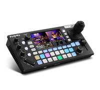 FoMaKo 4K HDMI Mixer Video Switcher Streaming Multi-camera, Controller Telecamera PTZ con Joystick 4D Integrato, Schermo LCD da 5,5", Audio XLR Pro e registrazione USB/SD, Ingresso 4K 60FPS, KC800