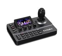 FoMaKo Controller PTZ PoE 3 pollici LCD Screen Preview, Joystick 4D PTZ Camera Controller per Chiesa Live Service Education, Visca PELCO D/P RS232 RS485 (senza licenza NDI) KC606