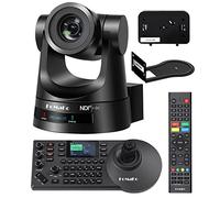 FoMaKo Kit Telecamera NDI HDMI PTZ, zoom ottico 30x con 3G-SDI/HDMI/IP PoE, per YouTube OBS Streaming (1x NDI PTZ Camera KN30A Pro & 1 x controller IP PTZ KC608 Pro) - BN301