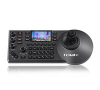FoMaKo PTZ Camera Controller PoE 4D Joystick Tastiera con 3" Schermo LCD, PTZ IP Controller per Chiesa Servizio live Conferenze, Visca PELCO D/P RS232 RS485 (KC608 Pro)
