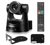 FoMaKo Telecamera PTZ AI 20X Zoom Ottico, Simultanee 3G-SDI/HDMI/IP/USB3.0 PoE PTZ Camera, 1080P60 Streaming Live per Servizi Religiosi Chiesa Eventi Educazione, Inseguimento Automatico (FMK20SDI)