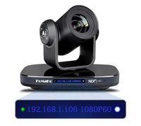 FoMaKo Telecamera PTZ NDI HDMI 1080P60 AI Auto-Tracking Telecamera PTZ Zoom ottico 30X, USB3.0 Type-C 3G-SDI HDMI PTZ Camera per Eventi di conferenza educativa di culto della Chiesa, KN30