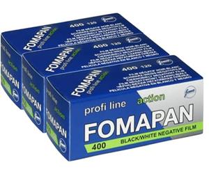 Fomapan Action - Confezione da 3 pellicole fotografiche 400 ISO, nero/bianco