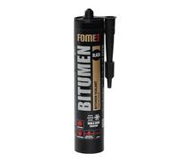 FOME FLEX Sigillante Bituminoso - Sigilla Perdite su Tetti e Grondaie su Superfici Bagnate o Asciutte - Resistente da -50°C a +90°C - Aderisce a Bitume, Cemento, Legno e Metallo - 310 ml