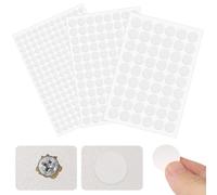 FOMGIIN 354 Pezzi Tappi Coprivite Adesivi Bianche, Ø10mm Ø15mm Ø20mm PVC Copriviti Autoadesivi Copriforo, Copri Viti Tappo di Foro, Bianco Fori Vite di Copertura Impermeabili, per Mobili Scrivanie