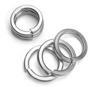 FOMGIIN Rondelle Elastiche Acciaio Inossidabile M6, 50 Pezzi Rondelle Elastiche a Spirale DIN 127 Forma B, Rondella a Molla di Sicurezza in Acciaio Inox A2 V2A, con Blocco Elicoidale