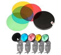 Fomito Godox AD-S11 - Kit di filtri a colori per fotografia con griglia a nido d'ape per Witstro Flash AD200 AD180 AD360 AD360II
