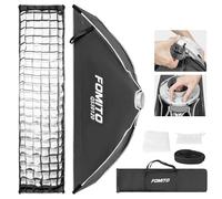 FOMITO Softbox ottagonale da 120 cm, Softbox Bowens a sgancio rapido con griglia a nido d'ape, diffusori di luce, borsa per Godox SL-60W SL60IID SL150R SL300R (30 x 120 cm)