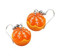 FOMIYES 1 Paio Orecchini Arancioni Simulati Per Penzolante Delicato Piccolo Orecchino Orecchini Di Frutta Donne Gioielli Da Donna Orecchini Di Frutta Estiva Resina Orange