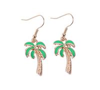 FOMIYES 1 Paio Orecchini in Stile Hawaiano Lacrima L'orecchio Penzola Arredamento Penzolare Tropicale Penzoloni Creativi Delicato Orecchio Caduta Dell'orecchio Verde