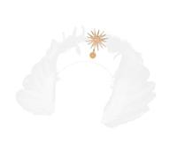 FOMIYES 1 Pz. Fascia Halo Di Nostra Signora Tiara Nuziale Dea Corone Allegro D'angelo Nozze Accessori Per Da Ragazza Copricapo Principessa Sposa Parà Metallo Comune Bianca