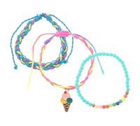 FOMIYES 1 Set Bracciale Di Perline Colorate Bracciali Braccialetto Cucire Di Moda Kit Braccialetti Gioielli Per Ragazze Braccialetti Di Perline Per Ragazze Di Cera Marina