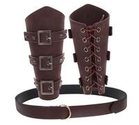FOMIYES 1 Set Di Bracciali Medievali Cinturini Da Polso Rinascimentali Fasce Per Costumi Protezioni Per Le Braccia Medievali Protezioni Per I Polsi Vichinghi Decorazioni Per La Vita