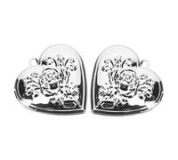FOMIYES 1 Set Locket in Metallo Per Foto Ciondolo Per Portafoto Accessorio Decorativo Per Diy Bouquet Nuziali 2 Pezzi