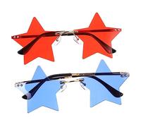FOMIYES 1 Set Occhiali Sole Per Festeggiamenti Del Quattro Accessori Divertenti Per Party E Cosplay Montatura Leggera Design Per Vacanze 2 Pezzi