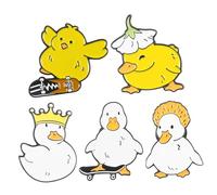 FOMIYES 1 Set Piccola spilla da anatra Pin decorative Pin carine spilla di anatre spille di animali smaltate piccolo spille dei cartoni animati spilla spilla distintivo spilla novità lega