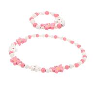FOMIYES 1 Set Set Di Braccialetti Per Farfalla Bracciali Braccialetto Collane Per Ragazze Gioielli Per Collane Da Ragazza Bigiotteria Per Ragazze Collana Perline Di Legno