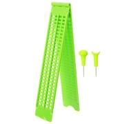 FOMIYES 1 Set Tavoletta Braille Piastra Braille Per Non Vedenti Stilo Braille Tastiera Di Scrittura Braille Asse Dispositivo Per L'apprendimento Del Braille Ardesia Piatto Green Plastica