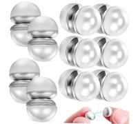 FOMIYES 10 Paia Vestire i Pesi Per Il Perle Magnetiche Pesi Del Vestito Matrimoni Magnetico Spose Hijab Per Le Donne Magneti Per Sciarpa Pesi Del Velo Metallo Silver